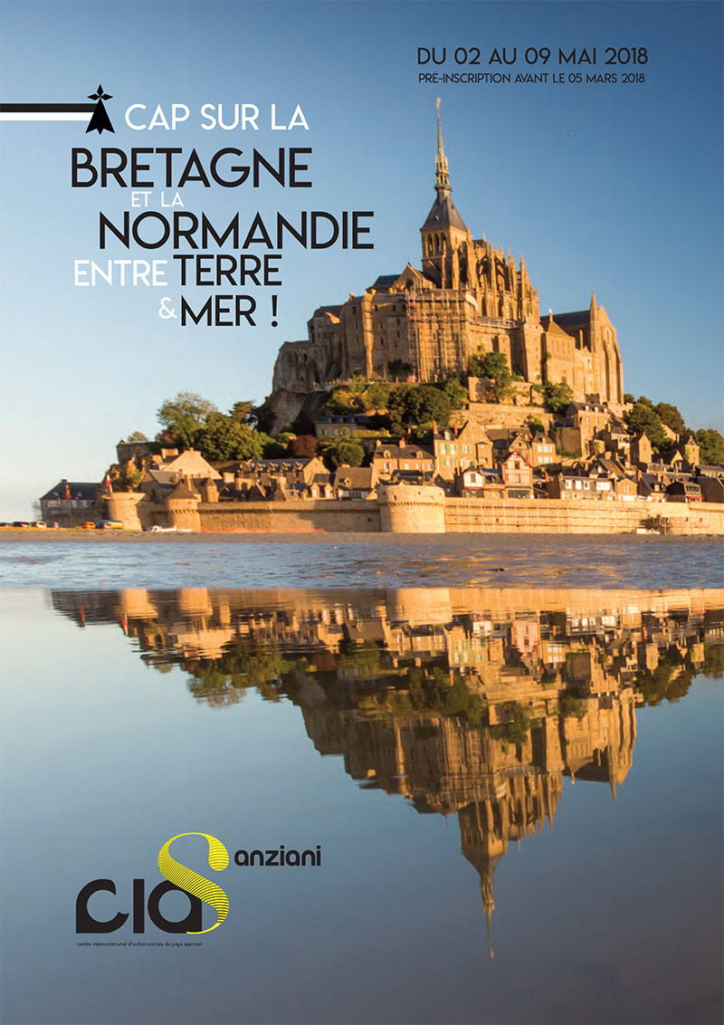 Affiche voyage CIAS Bretagne Normandie
