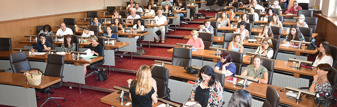 Présentation du projet social en salle du conseil