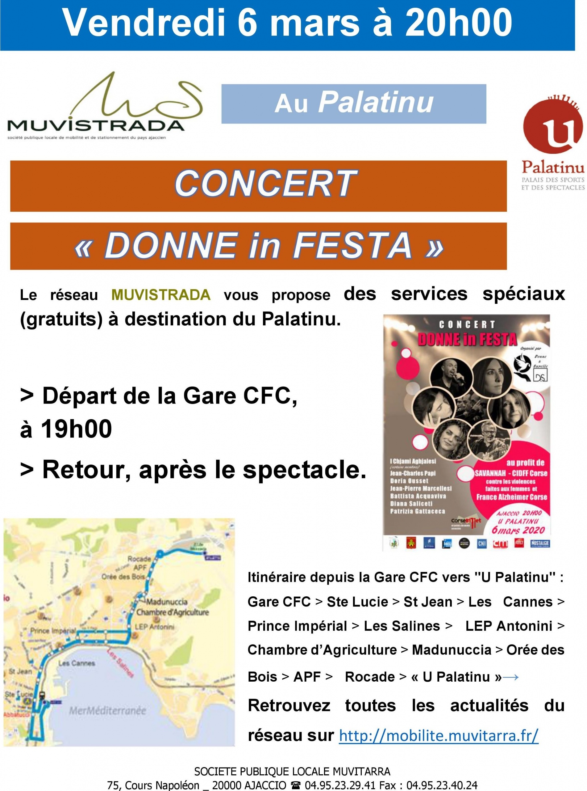 Détail des navettes gratuites