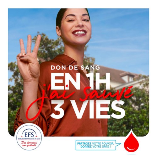 actu-don-sang-1H-3vies don du sang : 1 heure pour sauver 3 vie